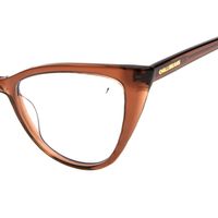 LV.AC.0989-0202 Armacao Para Oculos de Grau Feminino Chilli Beans Cat Marrom -3-